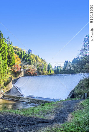 白水ダムの紅葉 白水ダムの紅葉 91613659