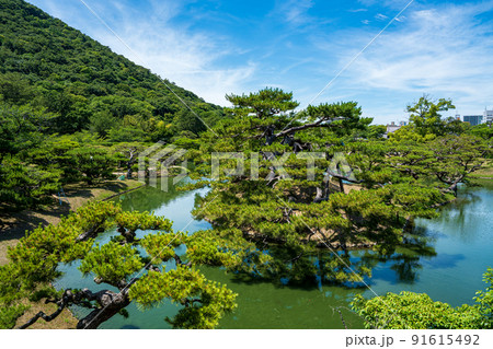 【高松市】栗林公園 北湖 【高松市】栗林公園 北湖 91615492