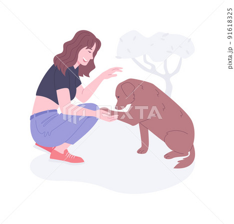 Thankful pet isolated cartoon vector illustrations. Thankful pet isolated cartoon vector illustrations. 91618325