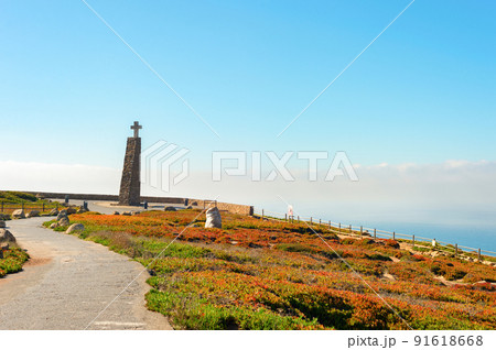 Cabo Roca Cross westernmost Portugal 91618668