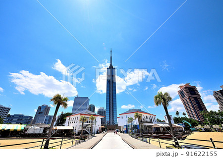 福岡 都市風景 福岡タワー 福岡 都市風景 福岡タワー 91622155