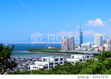 福岡 都市風景 福岡タワー 福岡 都市風景 福岡タワー 91622370