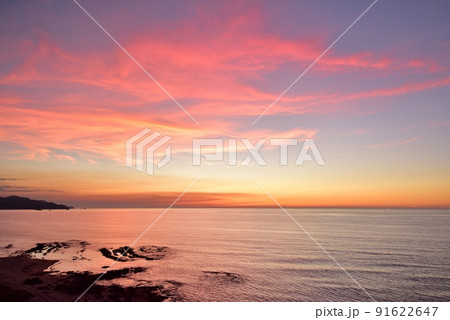夕日が浦の夕焼け 夕日が浦の夕焼け 91622647