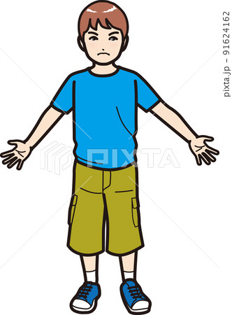 男の子、通せんぼをする 男の子、通せんぼをする 91624162