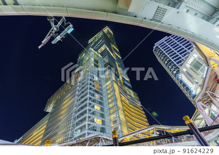 大阪　あべのハルカス　夜景 91624229