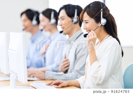 オペレーター テレフォンアポインター コールセンター サポートセンター ビジネス オペレーター テレフォンアポインター コールセンター サポートセンター ビジネス 91624765