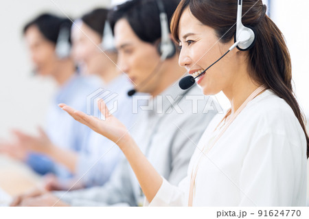 オペレーター　テレフォンアポインター　コールセンター　サポートセンター　ビジネス 91624770