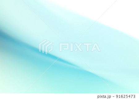 青色系背景　緩やかな流れ・ライン　グラデーション　 91625473