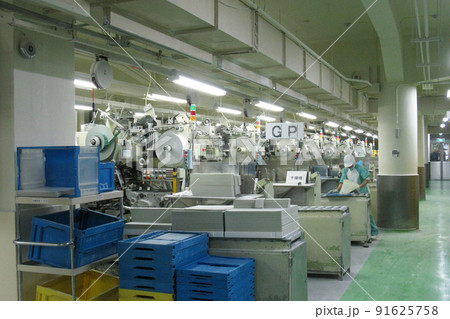 工場の生産ライン 91625758