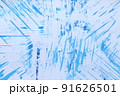 青色系抽象的背景　ライン・飛び散る　集中　手描き　 91626501