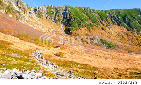 秋の木曽駒ヶ岳トレッキング（千畳敷カール） 91627238