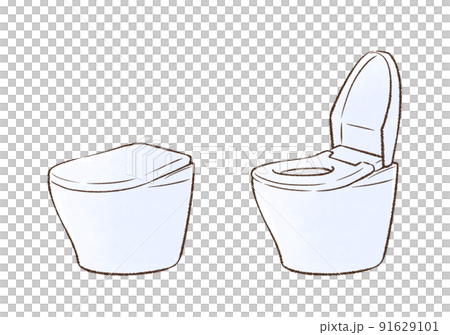 トイレの便座2個セット＿蓋開くと蓋閉じる 91629101