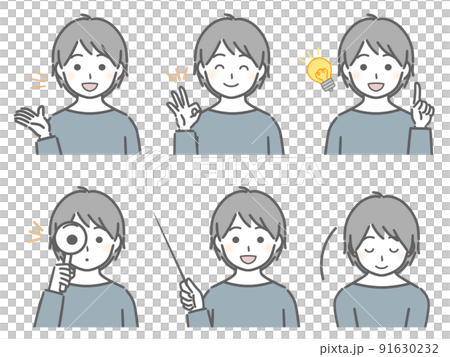 Boy explaining (plain clothes) Boy explaining (plain clothes) 91630232