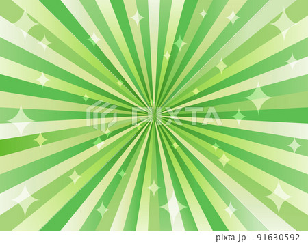 集中線とキラキラを組み合わせた背景素材 91630592