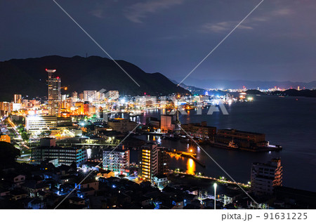 福岡県/ 門司港の夜景(めかり公園・和布刈公園から) 福岡県/ 門司港の夜景(めかり公園・和布刈公園から) 91631225