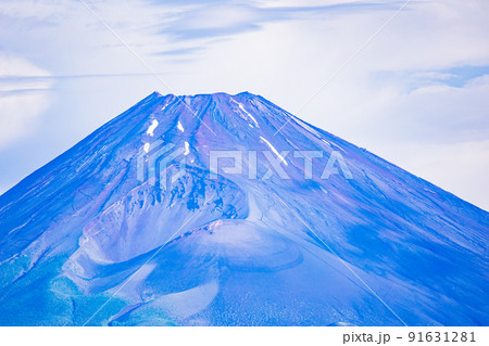 (静岡県)台風一過・伊豆丹那から眺める、夏富士 (静岡県)台風一過・伊豆丹那から眺める、夏富士 91631281