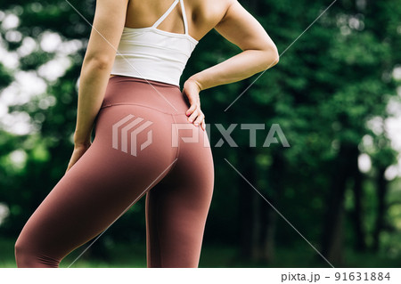 ヒップアップ・トレーニングウェアの女性・ダイエットイメージ 91631884