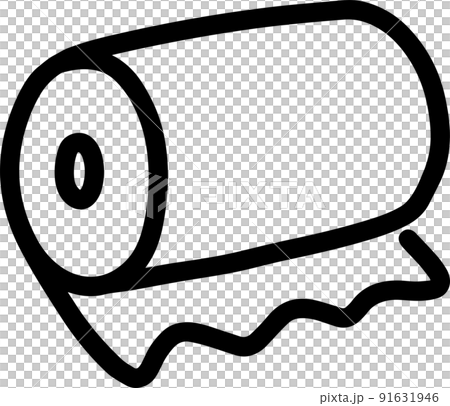 Toilet paper kitchen paper illustration vector Toilet paper kitchen paper illustration vector 91631946