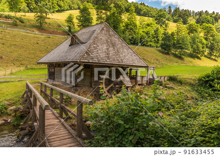 Old water mill in the Black Forest, Glottertal, Baden-Wuerttemberg, Germany Old water mill in the Black Forest, Glottertal, Baden-Wuerttemberg, Germany 91633455