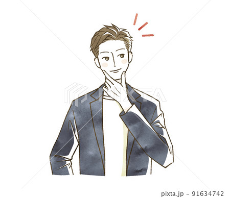 笑顔の男性 笑顔の男性 91634742