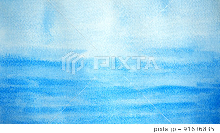 abstract blue white color background sky water sea ocean wave cloud nature watercolor painting art texture illustration design pattern on paper abstract blue white color background sky water sea ocean wave cloud nature watercolor painting art texture illustration design pattern on paper 91636835