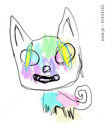 カラフル笑い猫 カラフル笑い猫 91638162