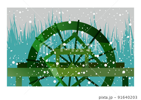 日本の美しい四季を織りなす古民家と合掌作り。 背景としても壁紙としても使えます。 91640203