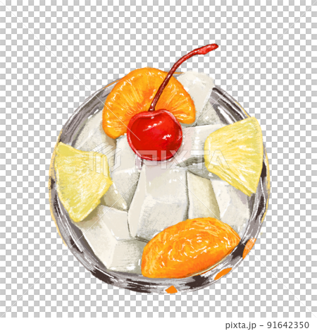 今も昔もみんな大好き杏仁豆腐イラスト 91642350