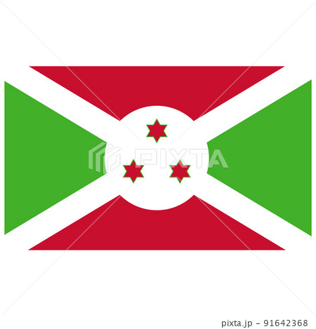 Flag of Burundi. Burundi national flag. flat style. 91642368