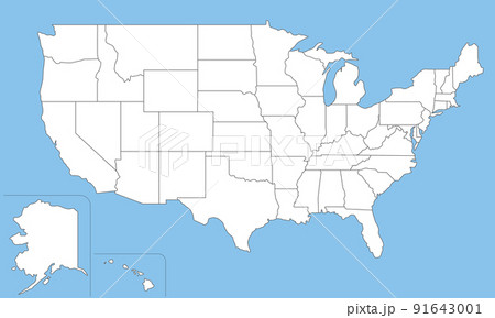 北アメリカ大陸 中米の白地図イラスト 国名入り 首都名入り を無料ダウンロード