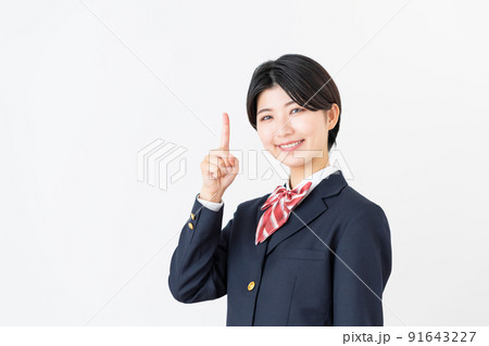 白バックの女子高校生 白バックの女子高校生 91643227