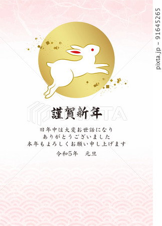 年賀状 卯年 2023年 令和5年 91645265