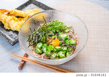 オクラぶっかけ蕎麦 91646181