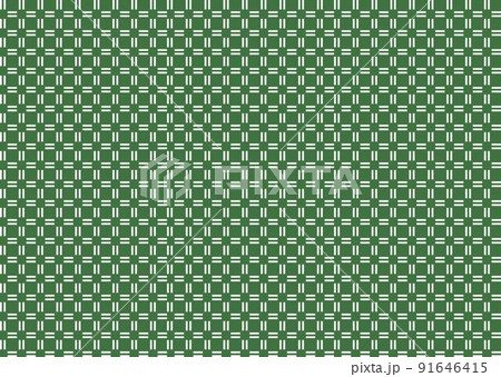 和風チェック柄(格子柄)_深緑の背景パターン素材 和風チェック柄(格子柄)_深緑の背景パターン素材 91646415