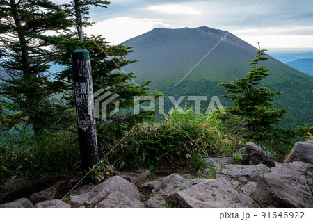 浅間山 黒斑山山頂標識 浅間山 黒斑山山頂標識 91646922
