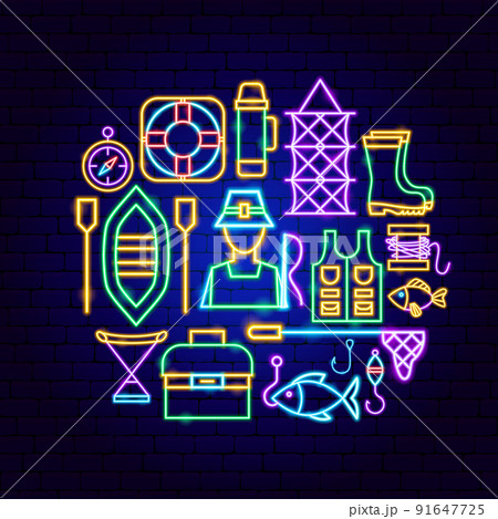 Fishing Neon Concept 91647725