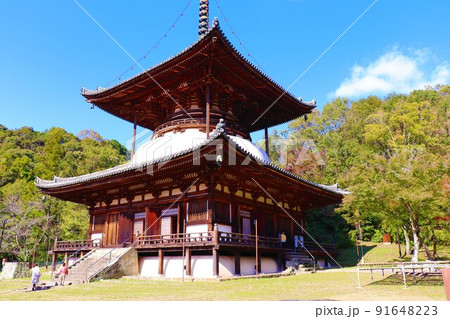 根来寺　秋の風景 91648223