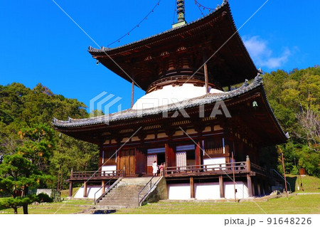 根来寺　秋の風景 91648226