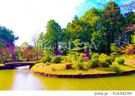 根来寺　秋の風景 91648299