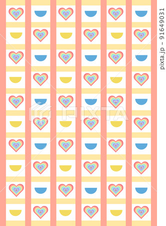 background and banner with heart in pride month 91649031