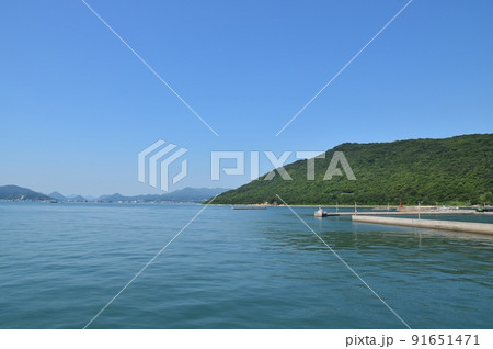 夏の女木島の風景 香川 夏の女木島の風景 香川 91651471