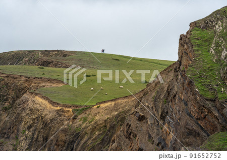 Sandymouth is a beach three miles north of Bude in Cornwall, England, United Kingdom Sandymouth is a beach three miles north of Bude in Cornwall, England, United Kingdom 91652752