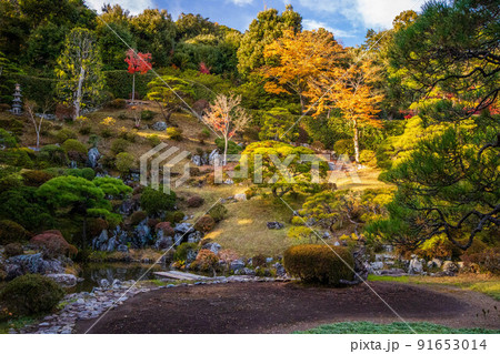 埼玉飯能の秋 紅葉の能仁寺 庭園 埼玉飯能の秋 紅葉の能仁寺 庭園 91653014