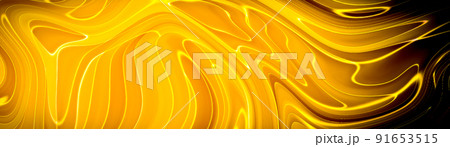 Liquid marbling paint texture background. Fluid painting abstract texture, Intensive color mix wallpaper. 91653515