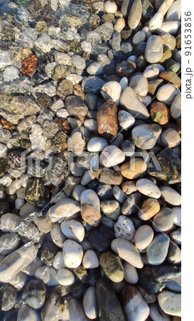 Beach with the sea in the background 91653856