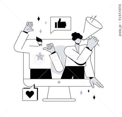 Follow us abstract concept vector illustration. Follow us on social media, subscribe for newsletter, get connected, business website tab, menu bar, stay in touch, UI element abstract metaphor. Follow us abstract concept vector illustration. Follow us on social media, subscribe for newsletter, get connected, business website tab, menu bar, stay in touch, UI element abstract metaphor. 91654856