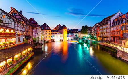 Panorama of the Old Town in Strasbourg, France Panorama of the Old Town in Strasbourg, France 91654898