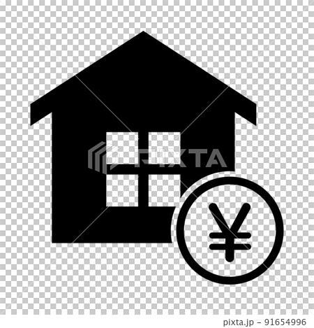 家とお金のアイコン 91654996