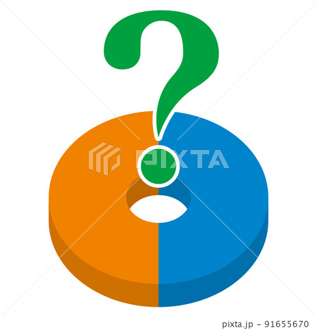 円グラフ_疑問 91655670