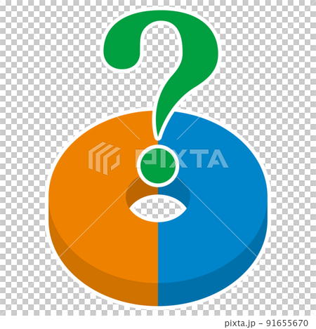 円グラフ_疑問 91655670